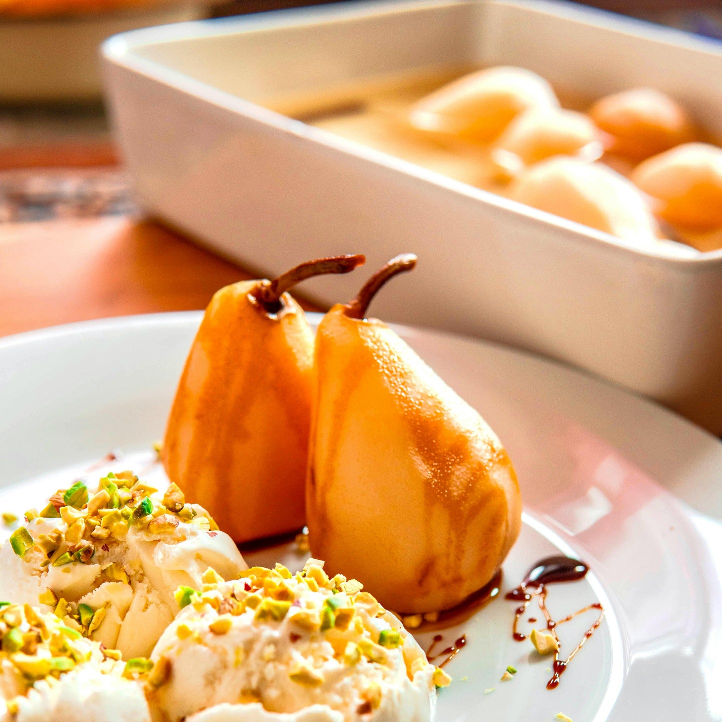 HOME : spiced pear + sweet plums + vanilla