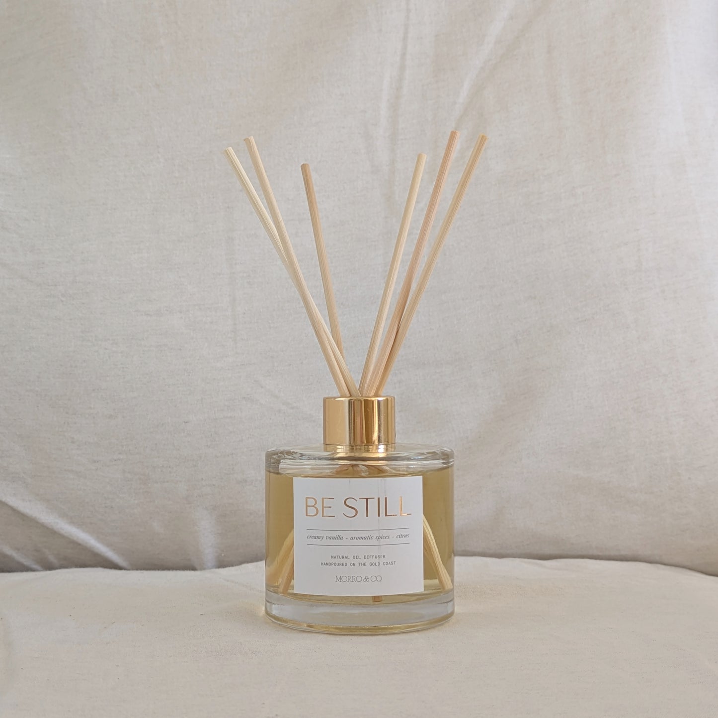 BE STILL : vanilla + burnt orange + spices
