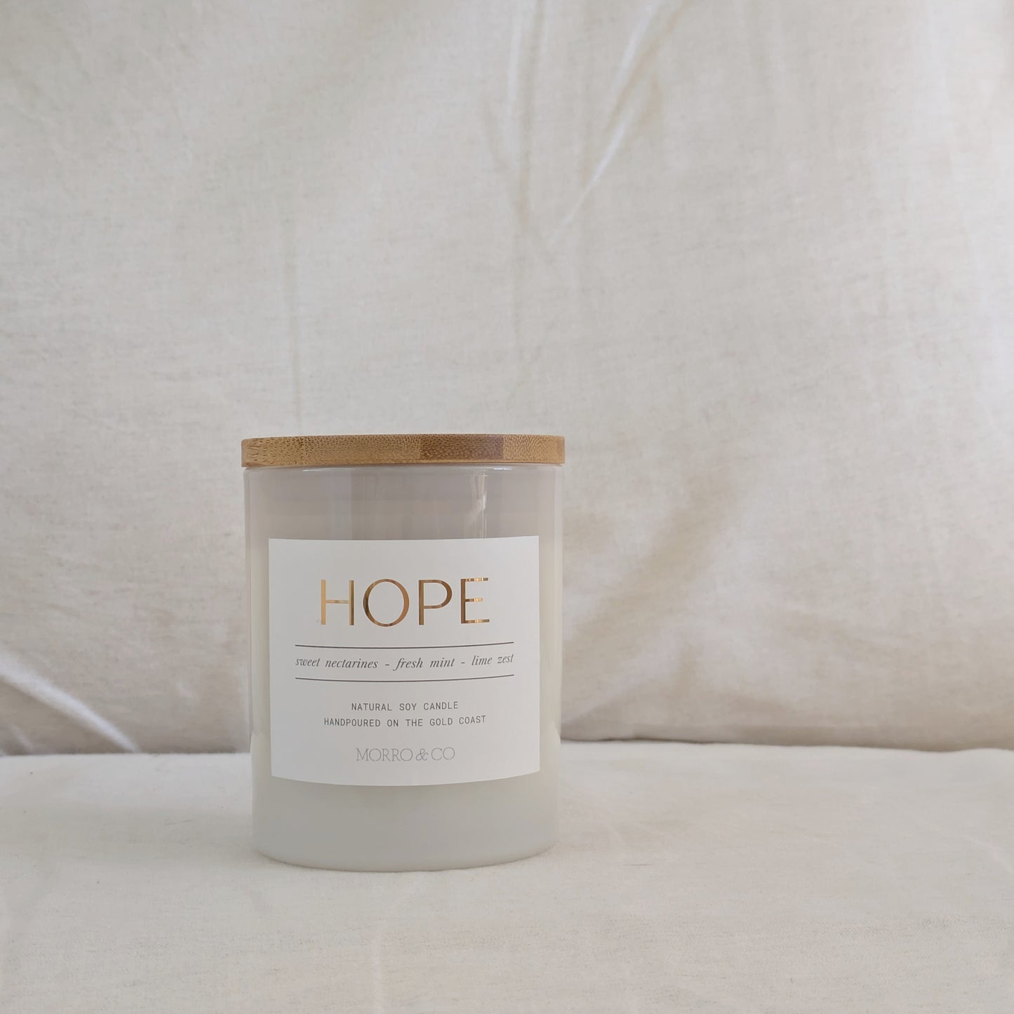HOPE : ripe nectarines + fresh mint + lime