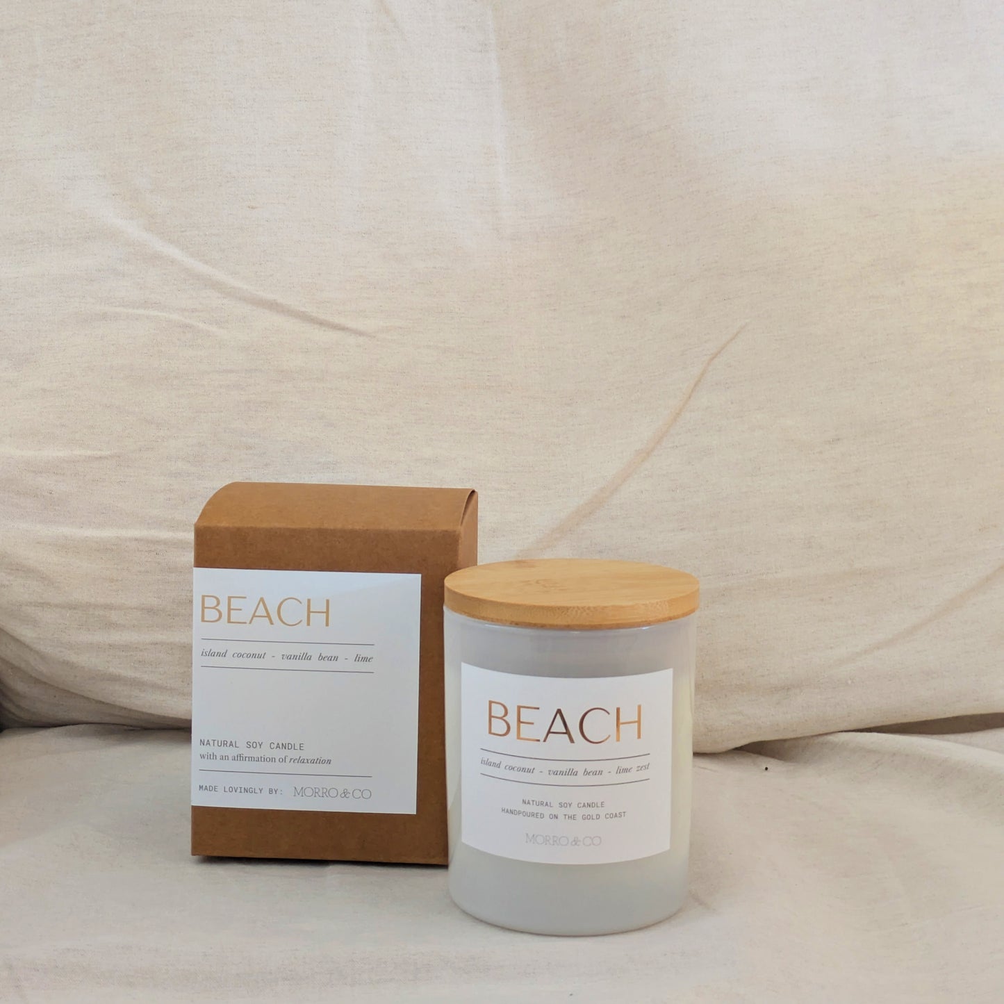 BEACH : island coconut + fresh lime + vanilla