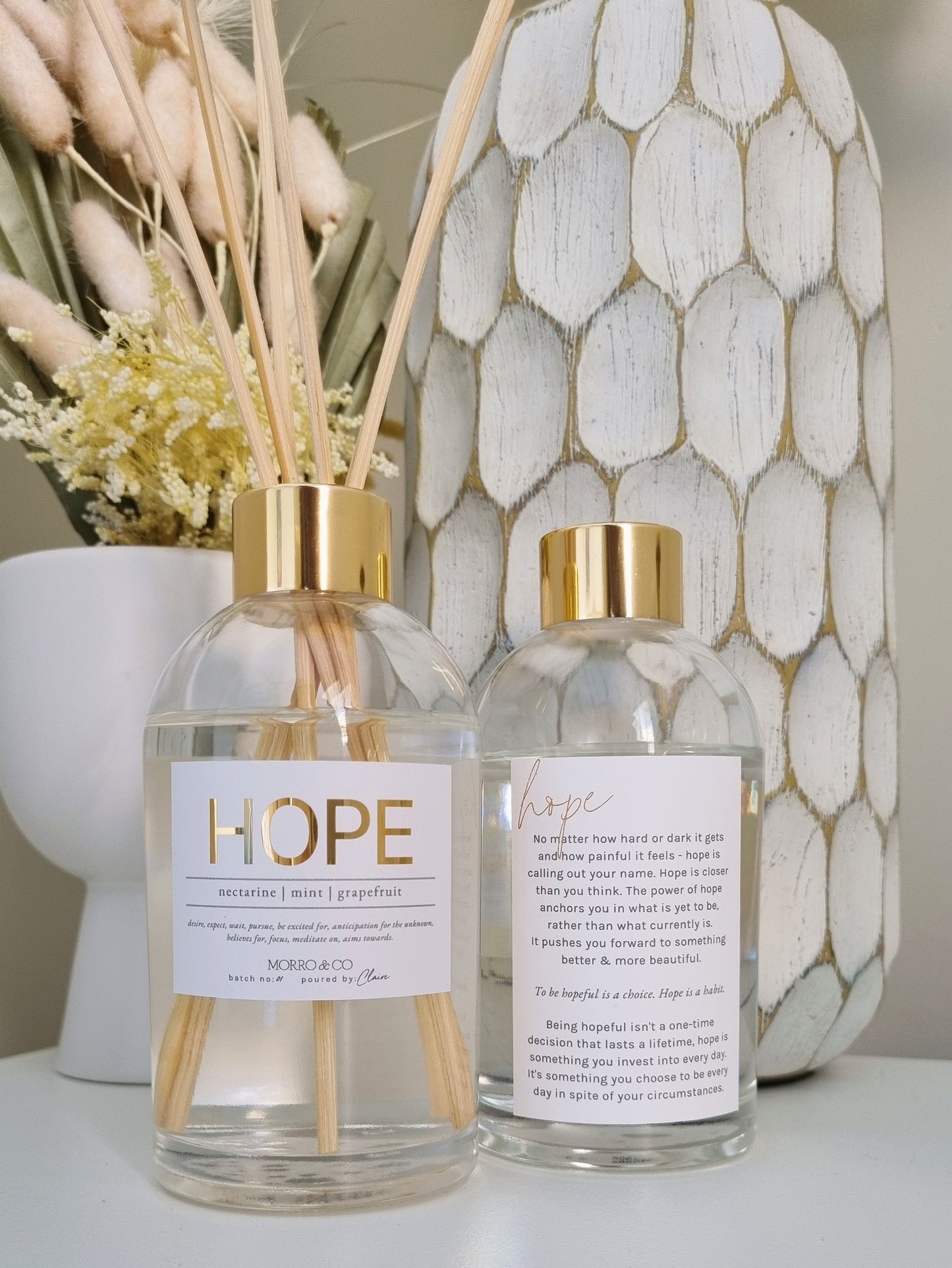HOPE [ripe nectarines | fresh mint | splash of lime]