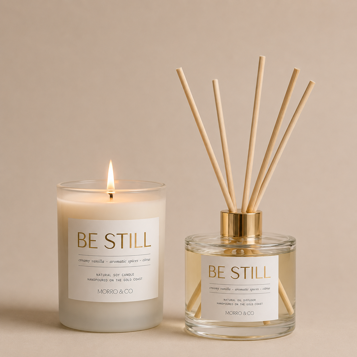 BE STILL : peace + calm