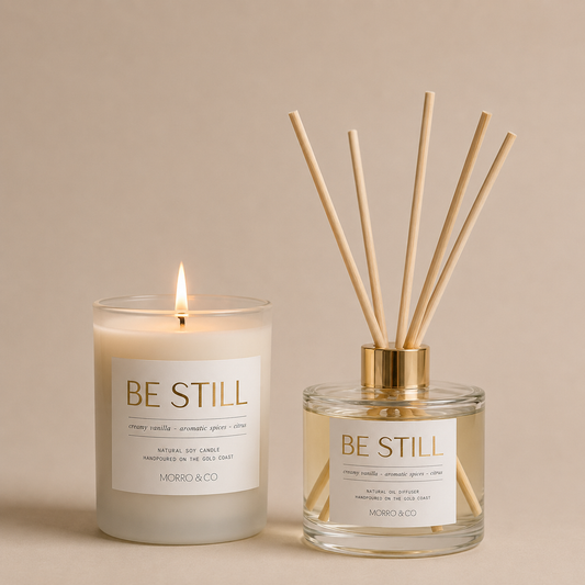 BE STILL : peace + calm
