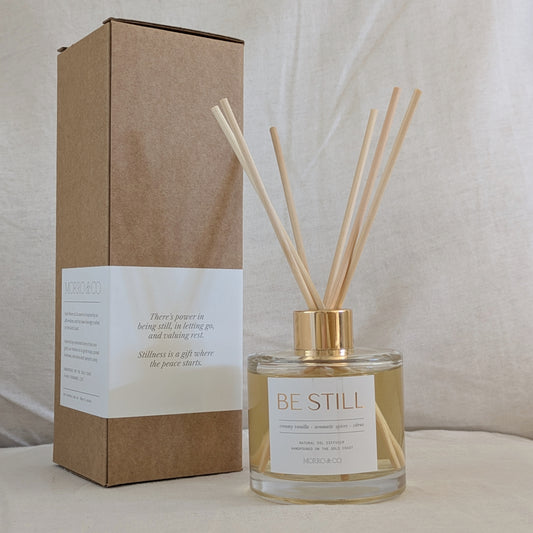BE STILL : vanilla + burnt orange + spices