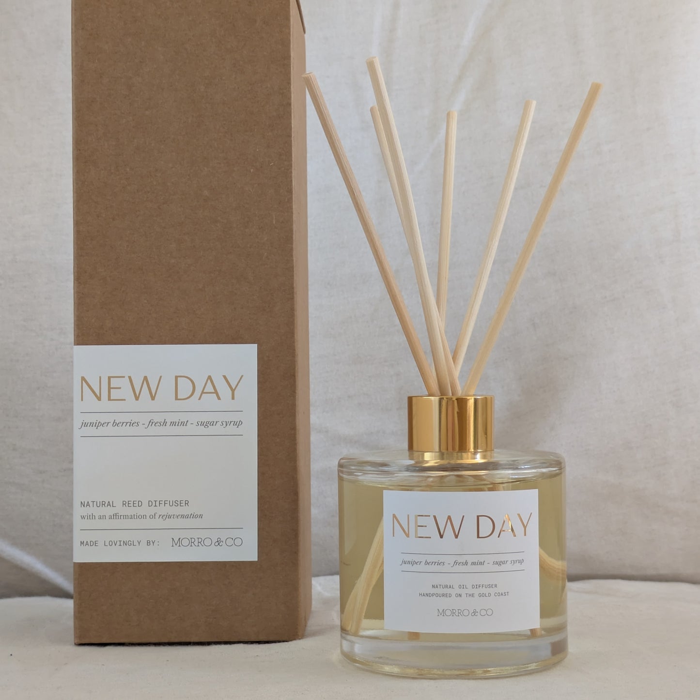 NEW DAY : mint + lime + juniper berries