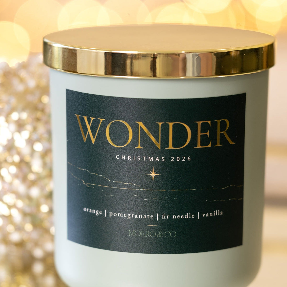 Morro & Co WONDER Natural Christmas Candle