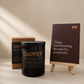 Morro & Co natural soy candle and uplifting affirmation card gift set for him