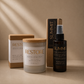Morro & Co natural soy candle and room spray home fragrance bundle