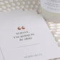 Morro & Co women's affirmation card beside a natural soy candle, featuring the words “Today, I'm going to be okay.”