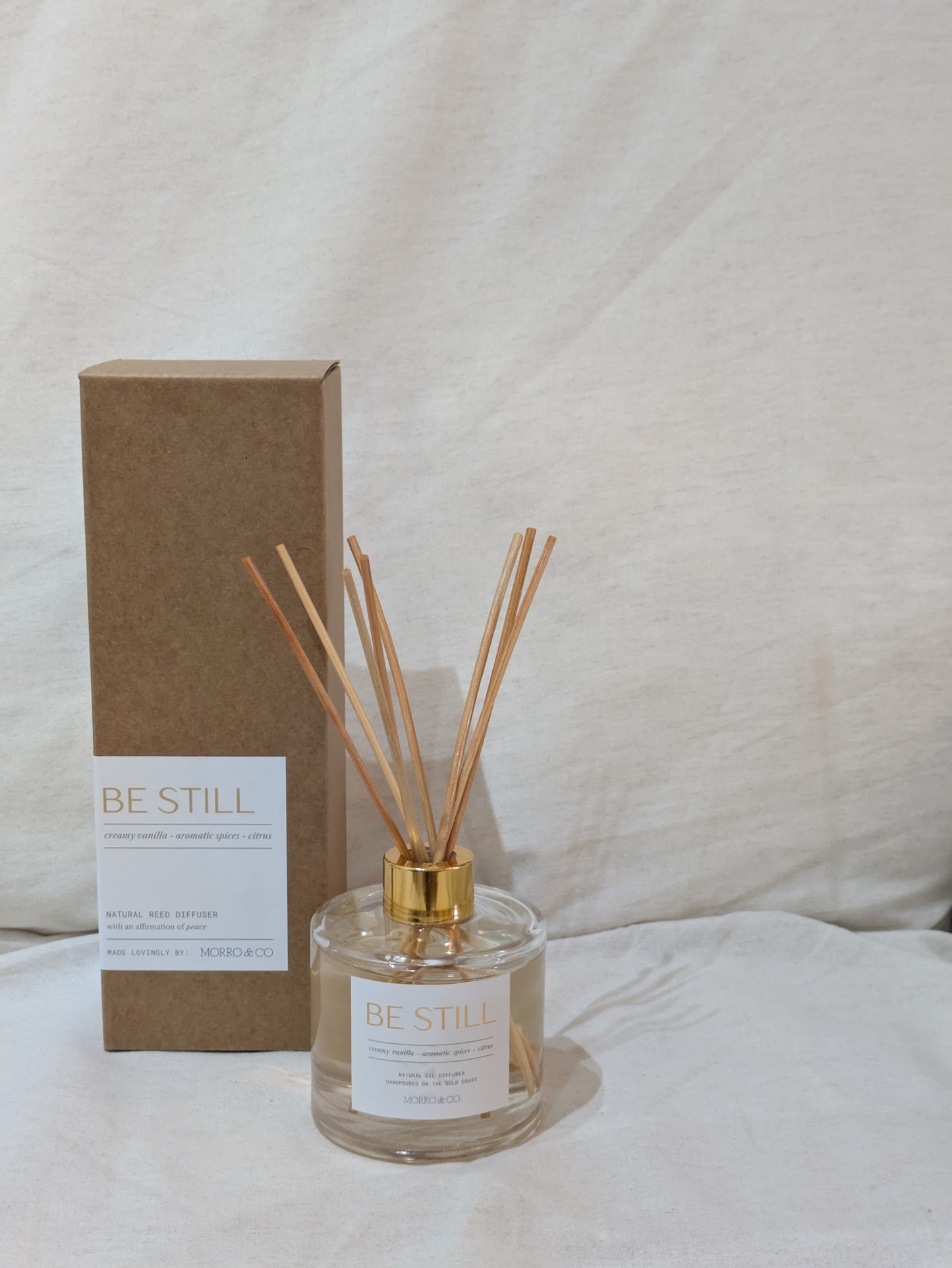 BE STILL [vanilla cream | burnt orange | warm aromatic spices]