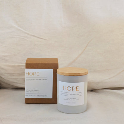 HOPE : ripe nectarines + fresh mint + lime
