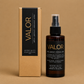 Morro & Co VALOR men's room spray in a bold saffron, cedarwood, patchouli and amber fragrance